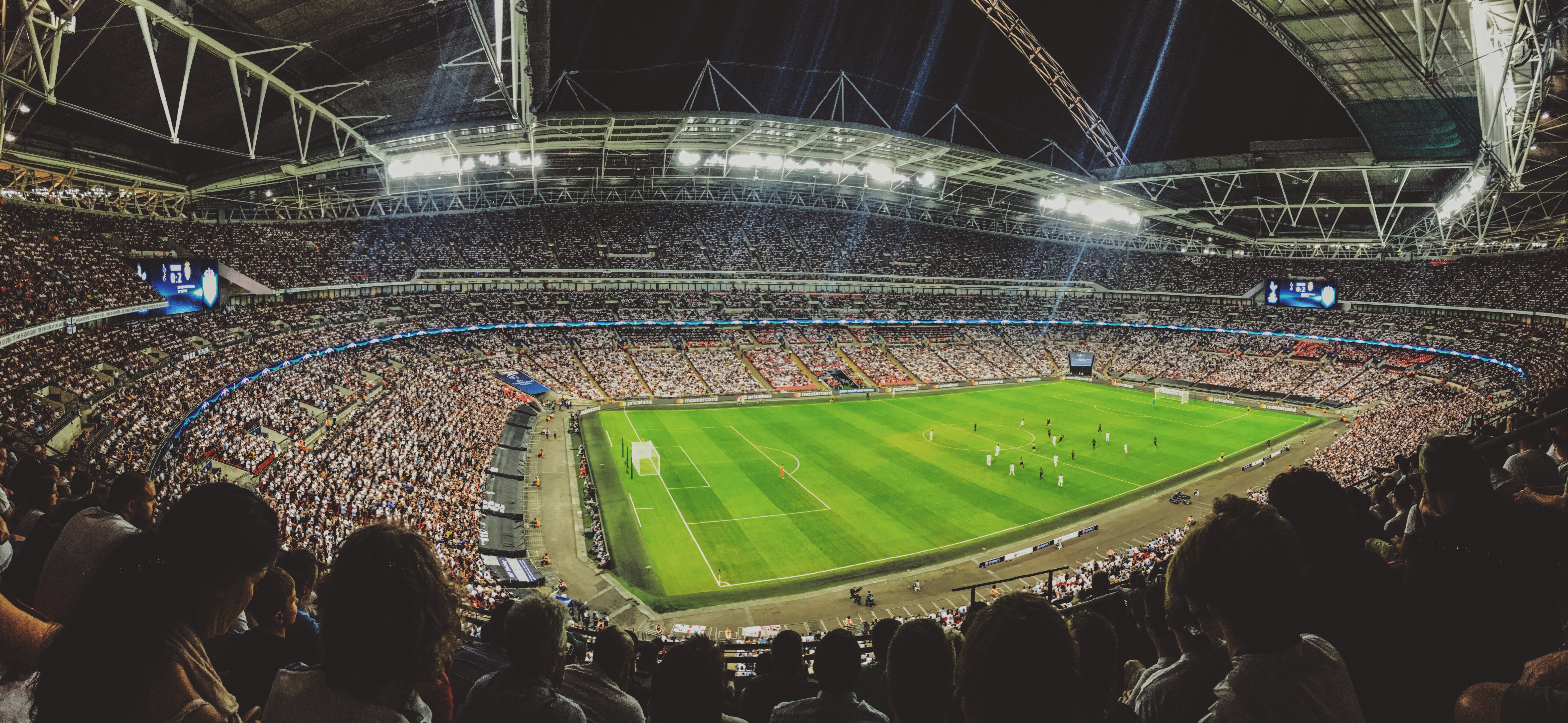 Soccer Field During Game